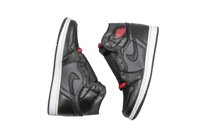 Jordan 1 Retro High Black Satin Gym Red