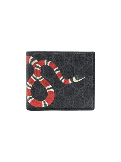 Gucci Carteira GG Supreme com estampa Kingsnake