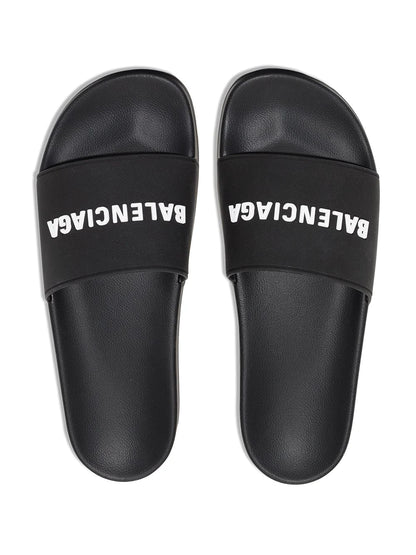 Balenciaga Slide com logo gravado