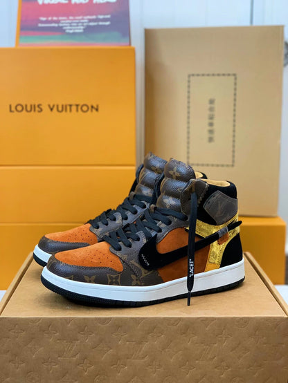 LOUIS VUITTON × NIKE AIR FORCE 1 Sneaker High-tops