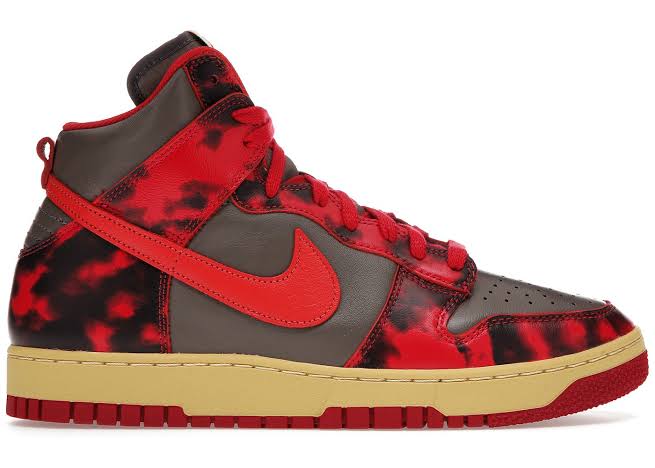 Nike Dunk High Red Acid Wash