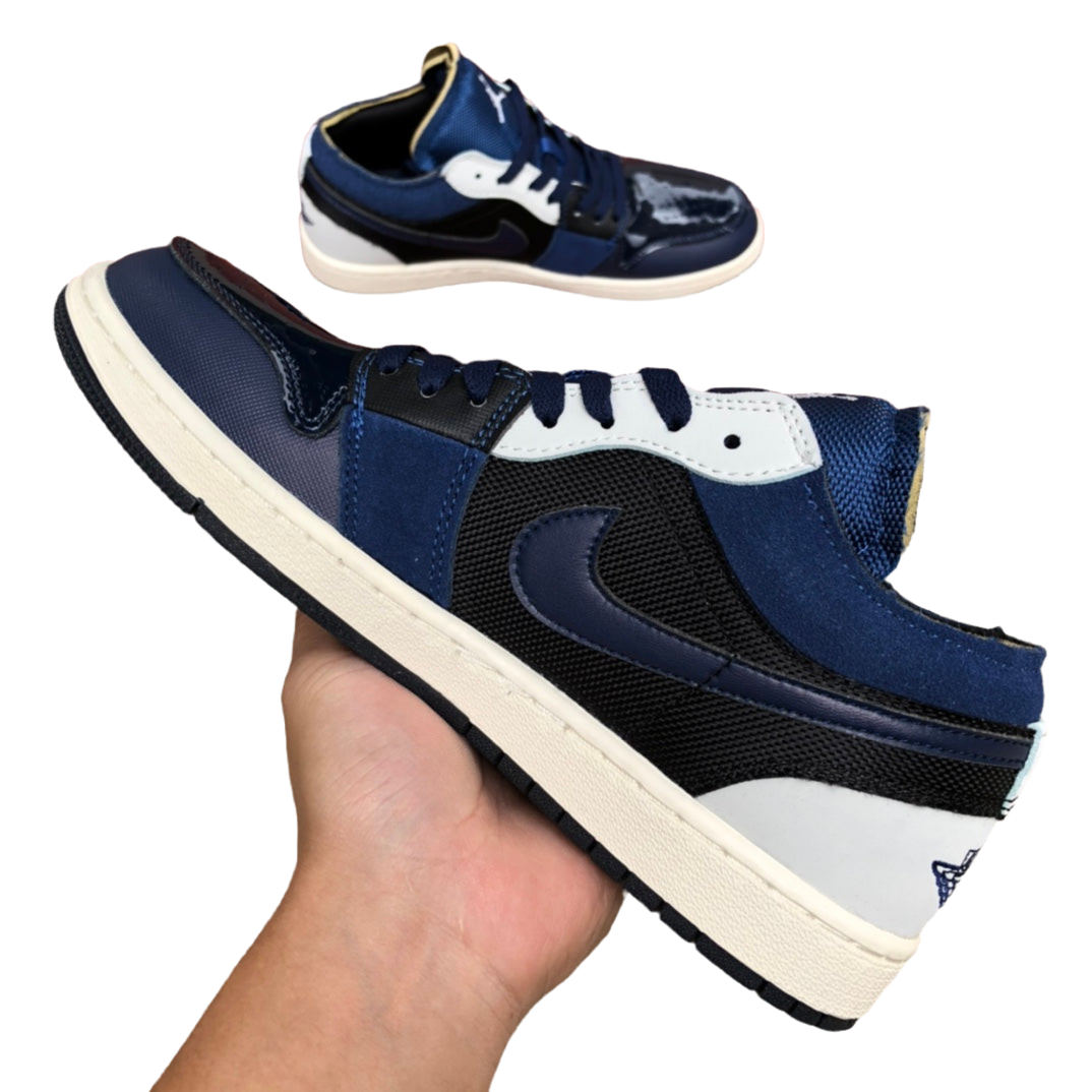 Jordan 1 Low SE Craft Obsidian French Blue Ashen Slate White