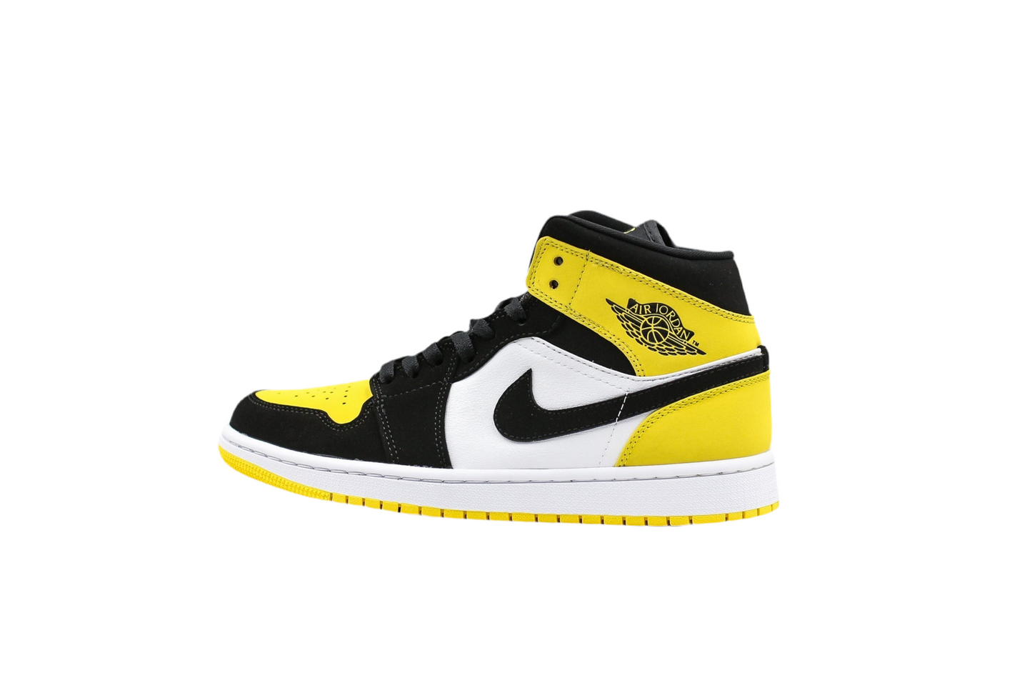 Jordan 1 Mid Yellow Toe Black