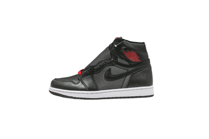 Jordan 1 Retro High Black Satin Gym Red